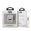 Karl Lagerfeld KLA2UKHGS AirPods cover srebrny/silver Glitter Karl`s Head