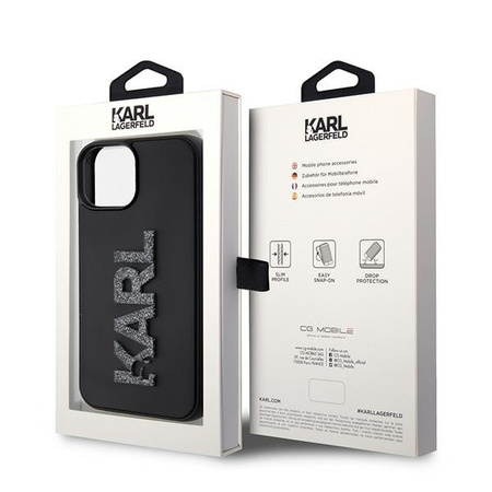 KARL LAGERFELD KLHCP15S3DMBKCK ETUI DO IPHONE 15 14 13 6,1 HARDCASE 3D