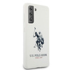 Etui U.S. Polo Assn. Silicone Logo na Samsung Galaxy S21+ - białe