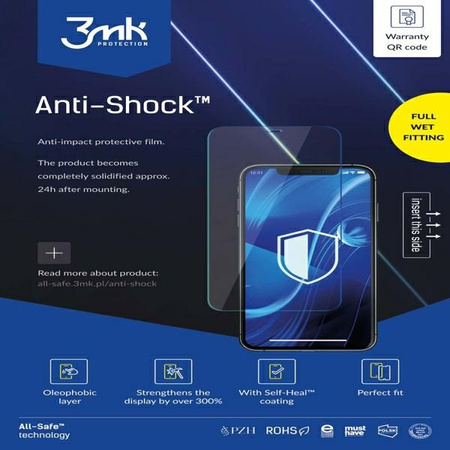 3MK SZKŁO HARTOWANE DO TELEFONU ALL-IN-ONE ANTI-SHOCK MOKRY MONTAŻ PAKOWANE
