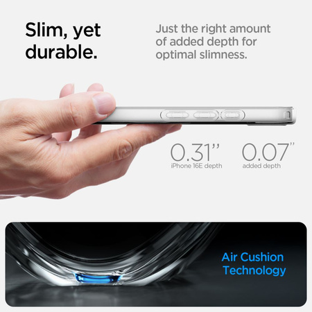 SPIGEN LIQUID CRYSTAL DO IPHONE 16E ETUI DO MAGSAFE Z ANTYPOŚLIZGOWĄ