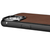 iCarer Leather Oil Wax etui pokryte naturalną skórą do iPhone 14 Plus (kompatybilne z MagSafe) brązowy (WMI14220719-BN)