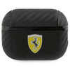 Etui Ferrari FESAP2CABK na AirPods Pro 2 cover - czarne On Track PU Carbon