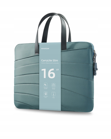 INNOSTYLE DAMSKA TORBA NA LAPTOPA 15 6 16 WODOODPORNA CARRYLITE ZIELONA