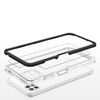 Clear 3in1 etui do Samsung Galaxy A22 5G żelowy pokrowiec z ramką czarny