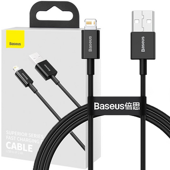 Baseus Superior kabel USB - Lightning 2,4 A 1 m czarny (CALYS-A01)