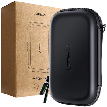 Ugreen etui pudełko na dysk twardy HDD i akcesoria 18 x 9,5 x 5,5 cm czarny (50274)