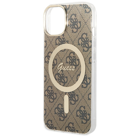 Guess GUHMP13MH4STW iPhone 13 / 14 / 156.1 brązowy/brown hardcase 4G MagSafe