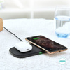 Choetech 2w1 ładowarka bezprzewodowa Qi do telefonu / słuchawek Airpods 2 z 5 cewkami ładującymi 10W czarny (T535-S (H))