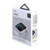 UNIQ etui Lino Apple Watch Series 4/5/6/SE 44mm. biały/dove white