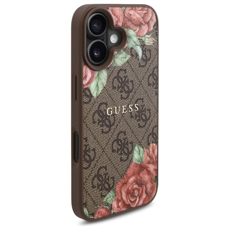 GUESS POKROWIEC DO IPHONE 16 6.1 HARDCASE Z WZOREM KWIATOWYM DO MAGSAFE
