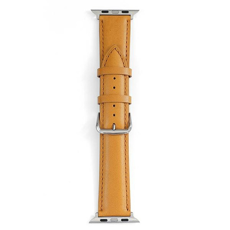 BELINE PASEK SKÓRZANY DO APPLE WATCH 38 40 41MM JASNY BRĄZ WYSOKIEJ