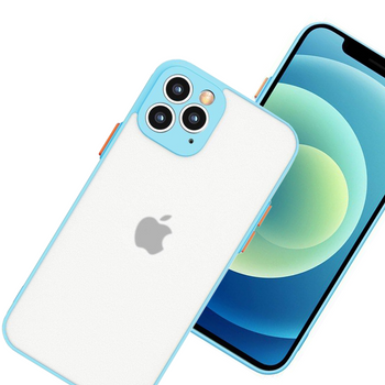 Milky Case silikonowe elastyczne półprzezroczyste etui do Xiaomi Redmi Note 10 5G / Poco M3 Pro niebieski