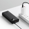 Baseus Adaman powerbank 20000mAh 30W czarny + kabel USB Typ C (PPAD030001)