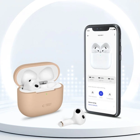 TECH-PROTECT POKROWIEC DO AIRPODS 4 SILIKONOWE Z OCHRONĄ PRZED