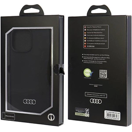 Etui Audi Silicone Case do iPhone 15 Pro Max - czarne