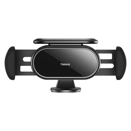 Baseus Steel Cannon Pro solarny automatyczny uchwyt samochodowy na kokpit czarny (SUGP010001)