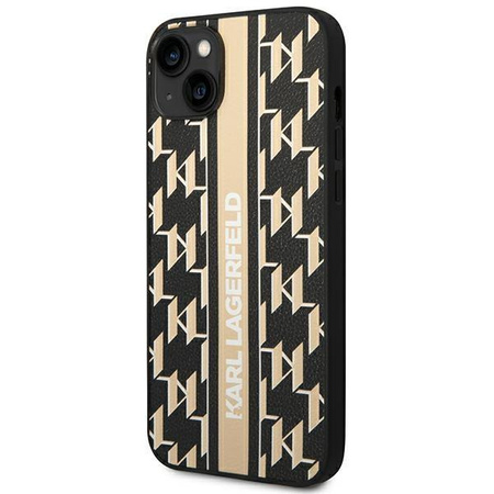 Karl Lagerfeld KLHCP14MPGKLSKW iPhone 14 Plus 6,7" hardcase brązowy/brown Monogram Stripe