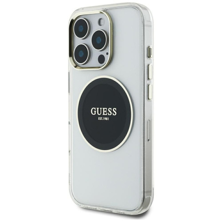 GUESS ETUI POKROWIEC MAGNETYCZNY DO MAGSAFE IPHONE 16 PRO MAX CLASSIC LOGO