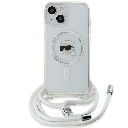 KARL LAGERFELD ETUI DO IPHONE 15 14 13 6.1 CROSSBODY DO MAGSAFE KARL HEAD