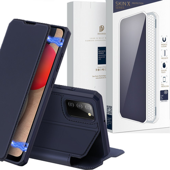 DUX DUCIS Skin X kabura etui pokrowiec z klapką Samsung Galaxy A02s EU niebieski