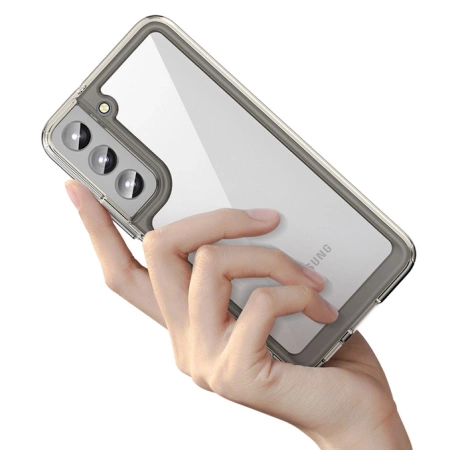 HURTEL ETUI CASE OUTER SPACE DO SAMSUNG GALAXY S22+ SZTYWNY Z ŻELOWĄ RAMKĄ