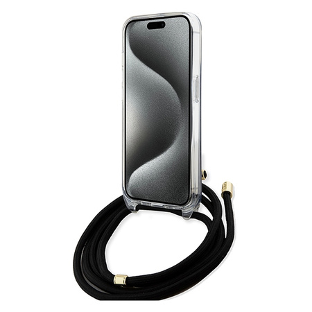 GUESS POKROWIEC CROSSBODY DO IPHONE 15 PRO MAX 6.7 HARDCASE Z WZOREM 4G