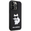 Etui Karl Lagerfeld KLHCP14X3DRKHNK na iPhone 14 Pro Max 6.7" - czarne Rubber Choupette 3D