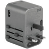 ENERGEA ład. siec. 1xUSB+2xUSB-CPD-PPS-QC 3.0 65W 1A2C adapter 4w1 US/UA/EU/UK szary/gunmetal Travelworld Adapter GaN65W