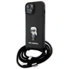 KARL LAGERFELD ETUI CROSSBODY DO IPHONE 15 14 13 HARDCASE SAFFIANO MONOGRAM