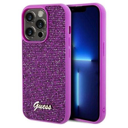 Etui Guess Disco Metal Script na iPhone 14 Pro Max - fuksjowe