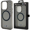 Etui BMW BMHMP14MHGPK na iPhone 14 Plus 6.7" - szare Pattern MagSafe