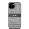 DKNY CASE DO IPHONE 15 PLUS 14 PLUS Z LOGO MONO STRIPE I METALOWYM AKCENTEM