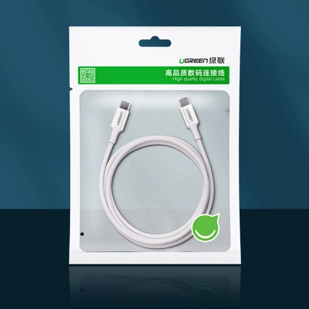 UGREEN KABEL USB-C USB-C DO TELEFONÓW 1M PD QC AFC ŁADOWANIE BEZPRZEWODOWE