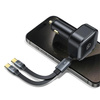 USAMS ŁADOWARKA SAMOCHODOWA ZWIJANY KABEL 2XUSB-C 30W PD DO IPHONE 12 13 14