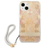 Guess GUHCP13SHFLSD iPhone 13 mini 5,4" złoty/gold hardcase Flower Strap