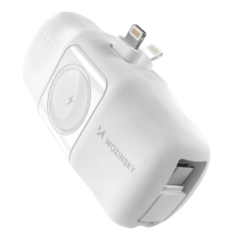 WOZINSKY MINI POWERBANK Z KABLEM USB-C DO APPLE WATCH 5000MAH 15W