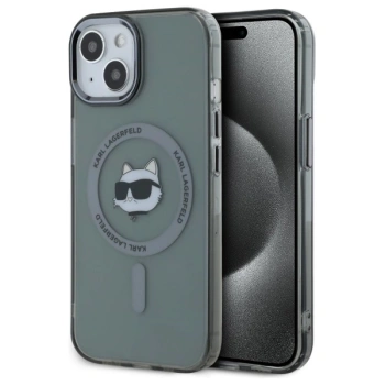 KARL LAGERFELD ETUI DO MAGSAFE DO IPHONE 15 6.1 HARDCASE Z LOGO CHOUETTE