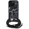 KARL LAGERFELD ETUI CROSSBODY GRAINED PATTERN LOGO DO IPHONE 16 PRO