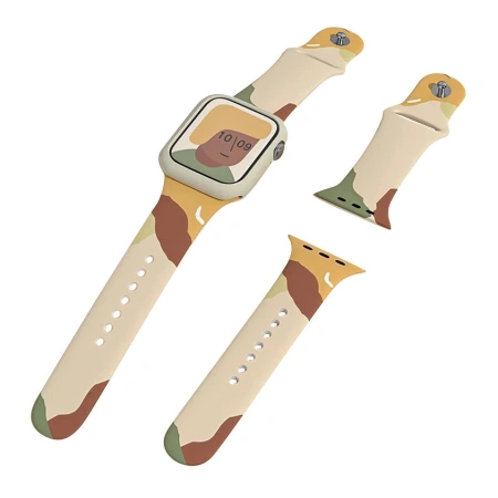 HURTEL STRAP MORO PASEK DO APPLE WATCH 9 8 7 6 SE 5 4 3 2 SILIKONOWA OPASKA