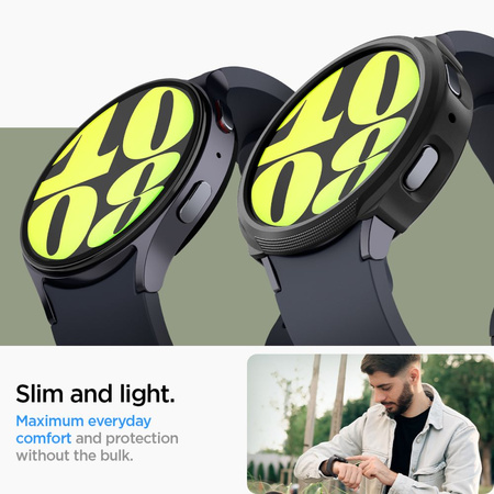SPIGEN ETUI LIQUID AIR DO SAMSUNG GALAXY WATCH 7 40 MM OCHRONA Z RĘKOJEŚCIĄ