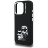 Etui Karl Lagerfeld Silicone Karl&Choupette Sketch MagSafe do iPhone 16 Pro czarny