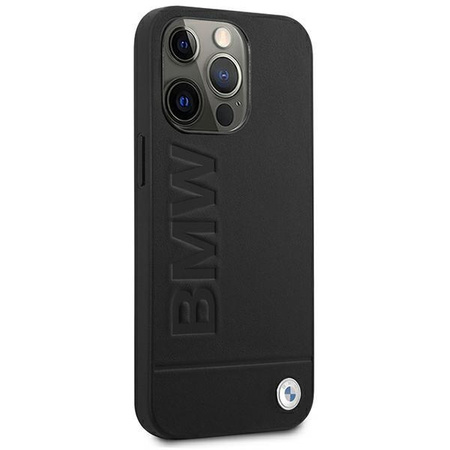 Etui BMW BMHCP13XSLLBK na iPhone 13 Pro Max - czarne Signature Logo Imprint