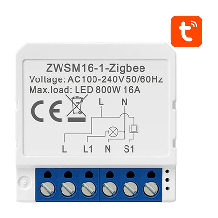 AVATTO PRZEŁĄCZNIK ZIGBEE DO TUYA ZWSM16-W1 INTELIGENTNE ZDALNE STEROWANIE