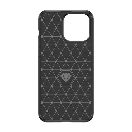 HURTEL ETUI CARBON CASE DO IPHONE 15 PRO MAX WZÓR KARBON Z ELASTYCZNEJ GUMY