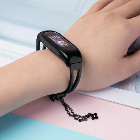 HURTEL PASEK METALOWA OPASKA DO XIAOMI MI BAND 6 5 4 3 ZAMIENNIK ŁAŃCUSZEK