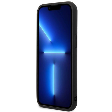 Etui Karl Lagerfeld KLHCP14S3DRKINK na iPhone 14 - czarne Rubber Ikonik 3D