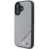 BMW BMHMP16S23PUPDG iPhone 16 6.1szary/grey hardcase M Perforated Tricolor Line MagSafe