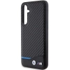 Etui BMW Leather Carbon na Samsung Galaxy S23 FE - czarne