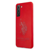 Etui U.S. Polo Assn. Silicone On Tone na Samsung Galaxy S21+ - czerwone